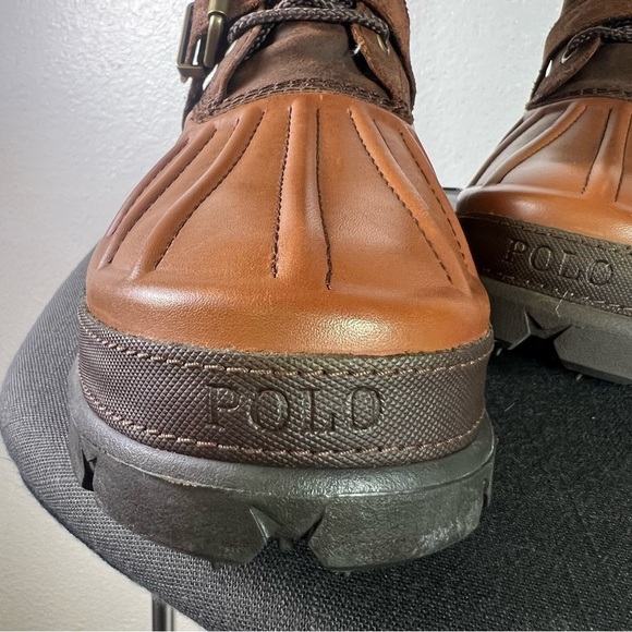 Polo Ralph Lauren Oslo High Waterproof Leather-Suede Boot Size 11 - Picture 9 of 10